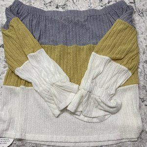 Peach Love California  Off the Shoulder Top